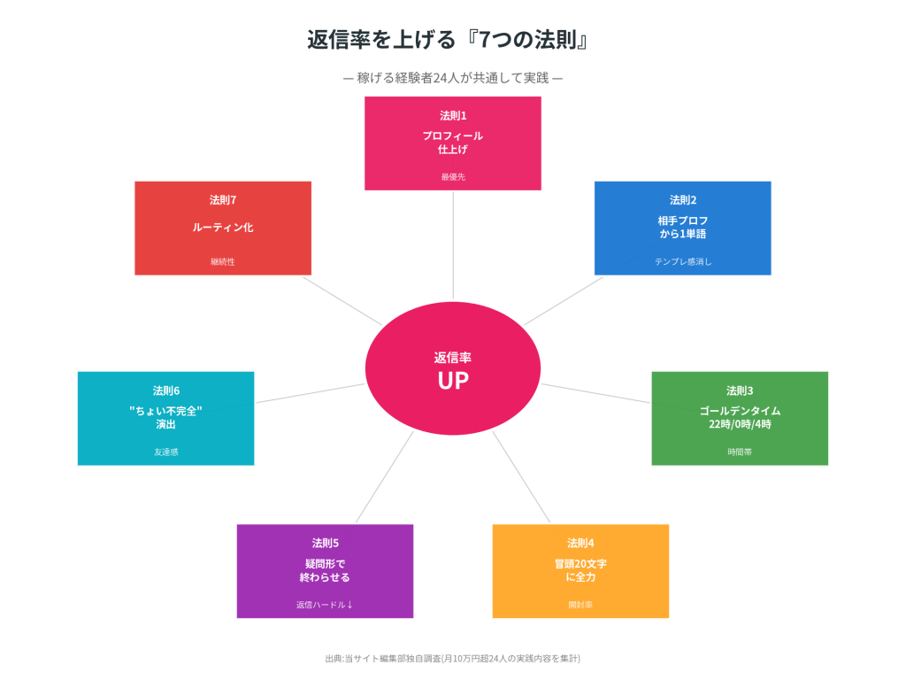 メルレのアタメで返信率を上げる7つの法則